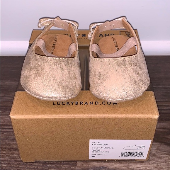 Lucky Brand Other - Lucky Brand Infant Britley Bow Back Slipper